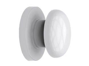 POMELLO PORTA BAGNO IN ABS- - mm.47x65x65 - colore bianco - 5 pezzi AGLAIA