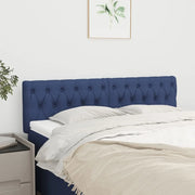 Testiera 2 pz-Set di 2 Testata-Testiera Decorativa Blu 80 x 7 x 78/88cm in Tessuto
