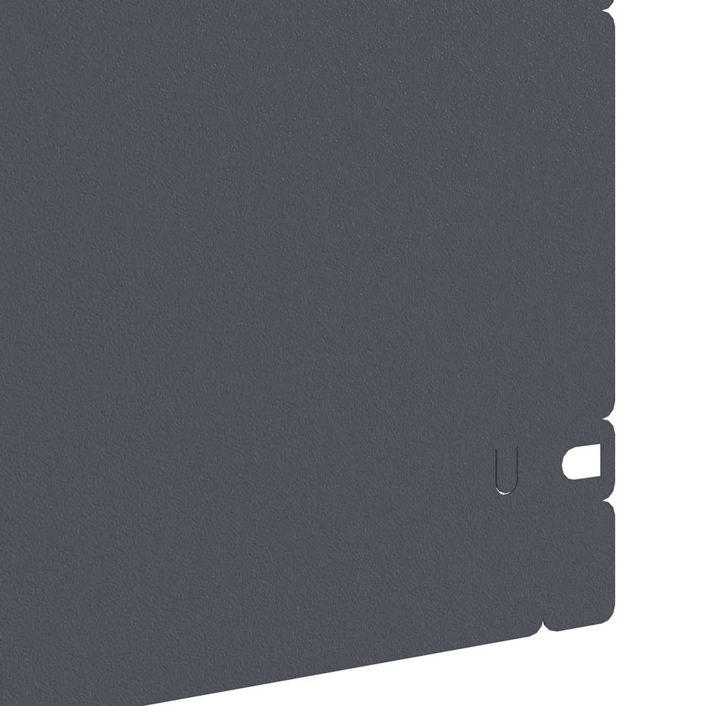 Bordure per prato 10 pcs Antracite 103 x 0,05 x 22 cm Acciaio 874750