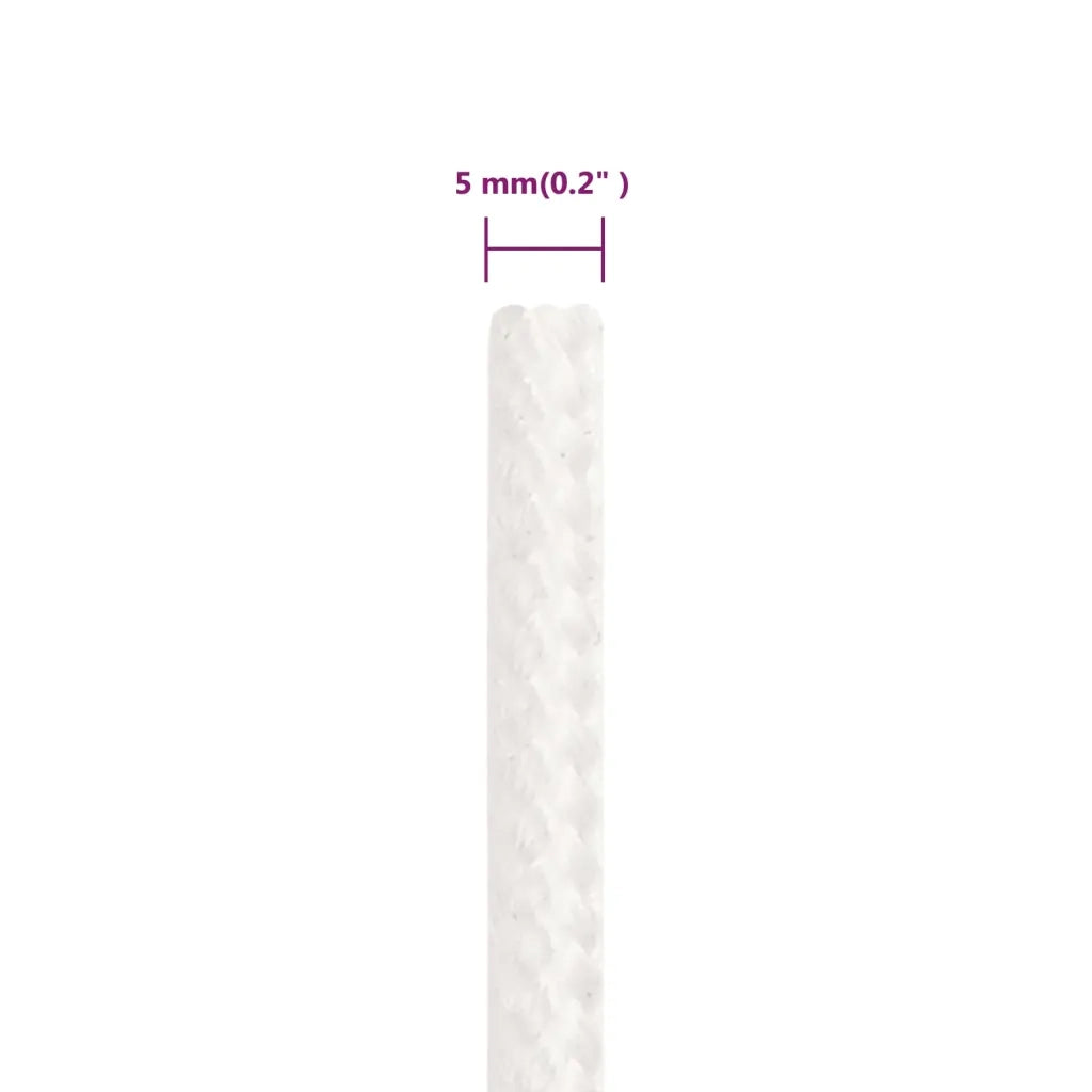 Corda per barca Completamente Bianca 5 mm 25 m in Polipropilene 152544