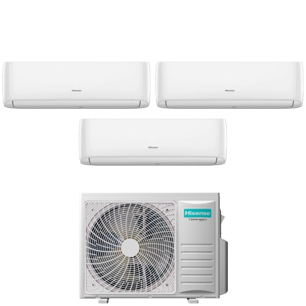 Condizionatore Trial Split Hisense Hi-Comfort 9+9+12 con 3AMW52U4RJC R-32 Wi-Fi Integrato