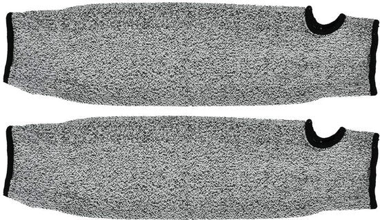 Manopole per lavoro quotidiano - Manopole taglienti resistenti - Protezione con guantiera - Lunghe maniche - HPPE/Nylon/Spandex - Protezione da alte temperature - Prevenzione di taglio livello 5 - Manopole taglienti