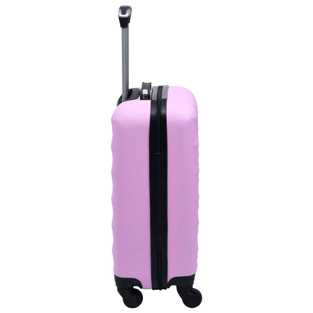 Set Valigie Trolley a Custodia Rigida 2 pz Rosa in ABS 92429