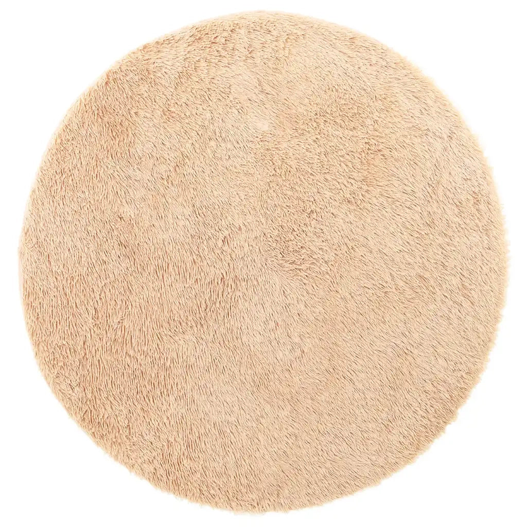 Tappeto Shaggy a Pelo Lungo NAVARRA Beige 200x200 cm poliestere 4102917