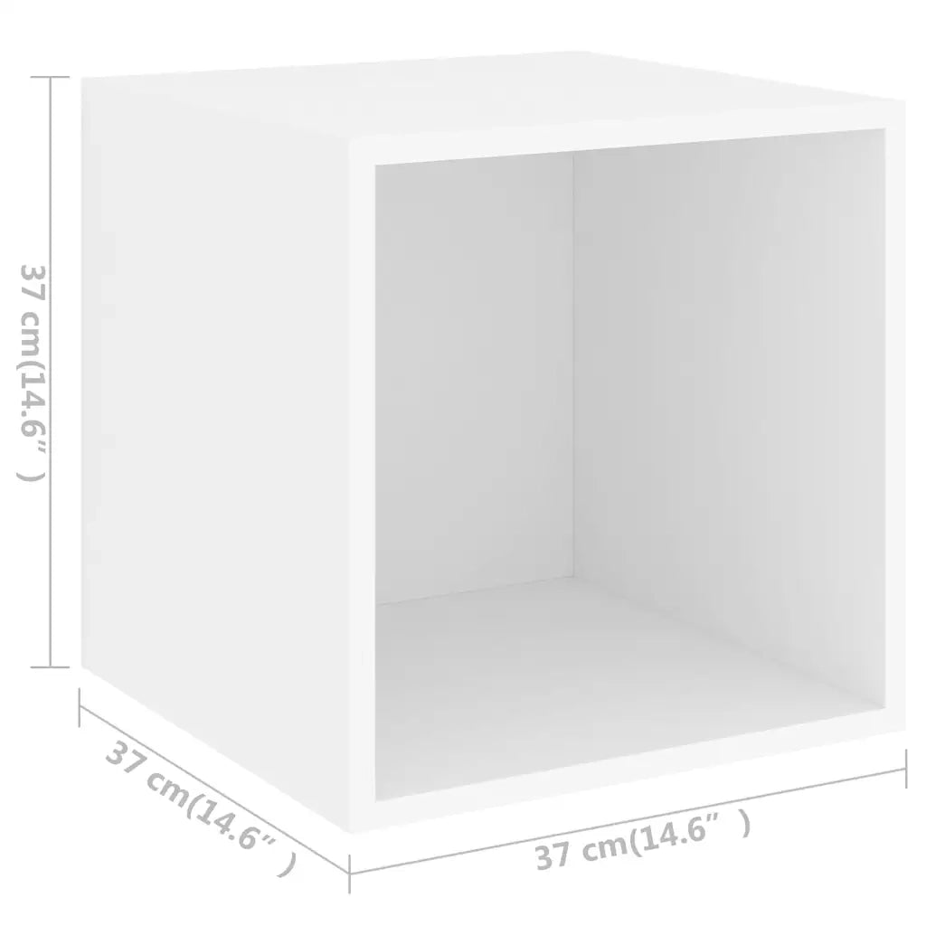 Set Mobili Porta TV 5 pz | Armadietto TV | Mobile Porta TV Bianco in Legno Multistrato