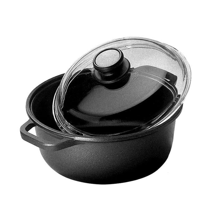 Risoli Casseruola 2 Manici con Coperchio 28cm BlackPlus