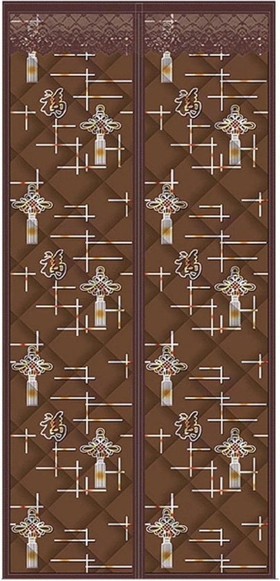 Porton magnetico isolato termicamente 95 x 210 cm - Serramento silenzioso, impermeabile all'acqua e al vento, ideale per cortili interni