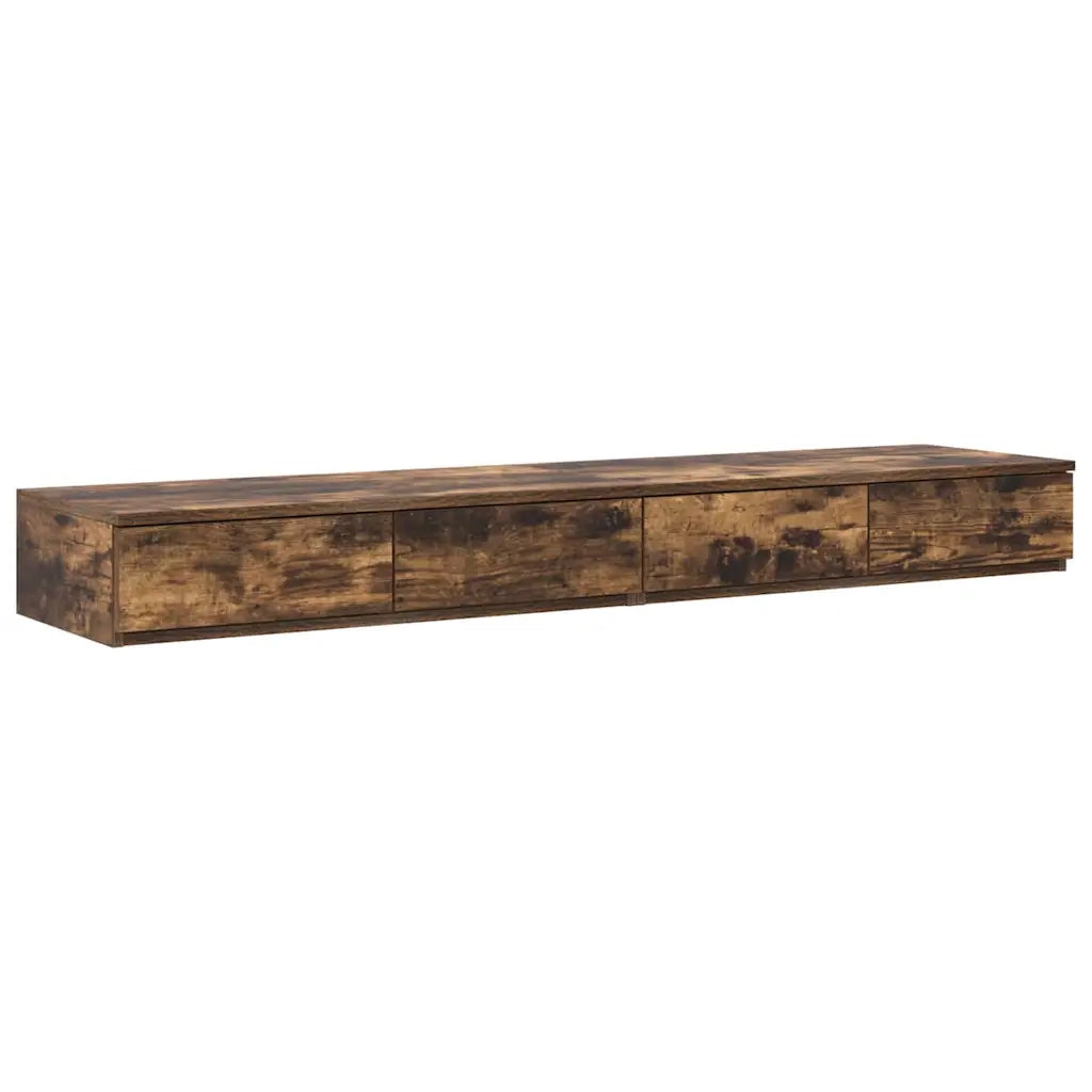 Struttura letto con contenitore con cassetto Rovere fumé 140 cm 3335697
