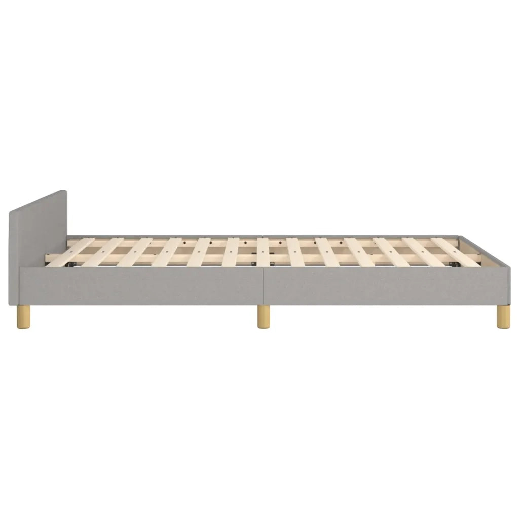 Giroletto senza Materasso Grigio Chiaro 120x190 cm in Tessuto 3270499