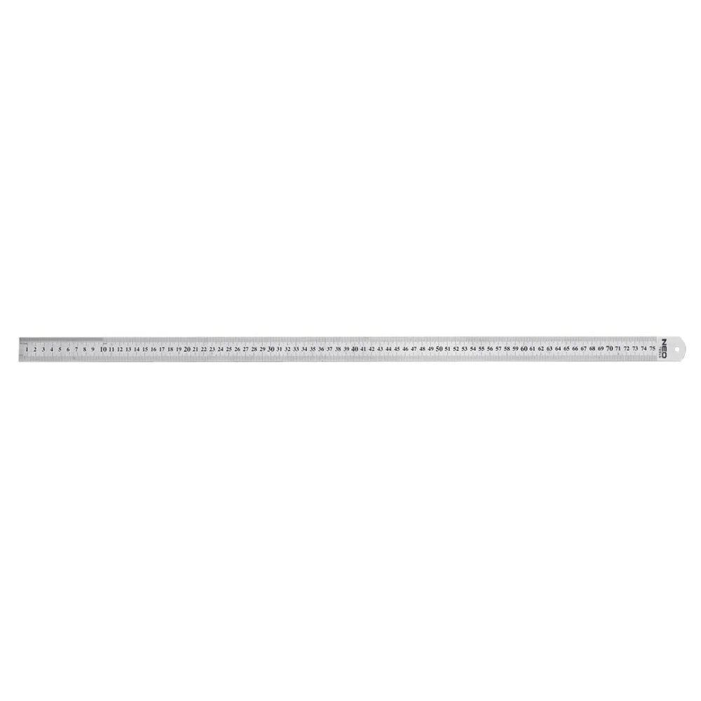 Topex 72-217 righello in acciaio io inossidabile, 75 cm