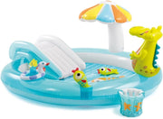 INTEX 57129 - PISCINA GONFIABILE PLAYCENTER ALLIGATORE, 203X173X89 CM