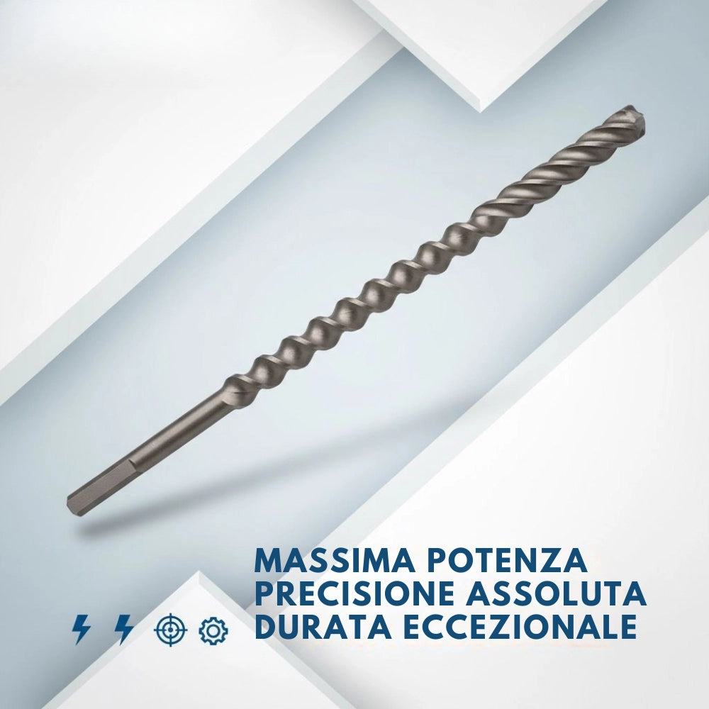 Punta attacco sds-max per forare calcestruzzo e muratura *** misura 20 x 520/400 mm , confezione 1