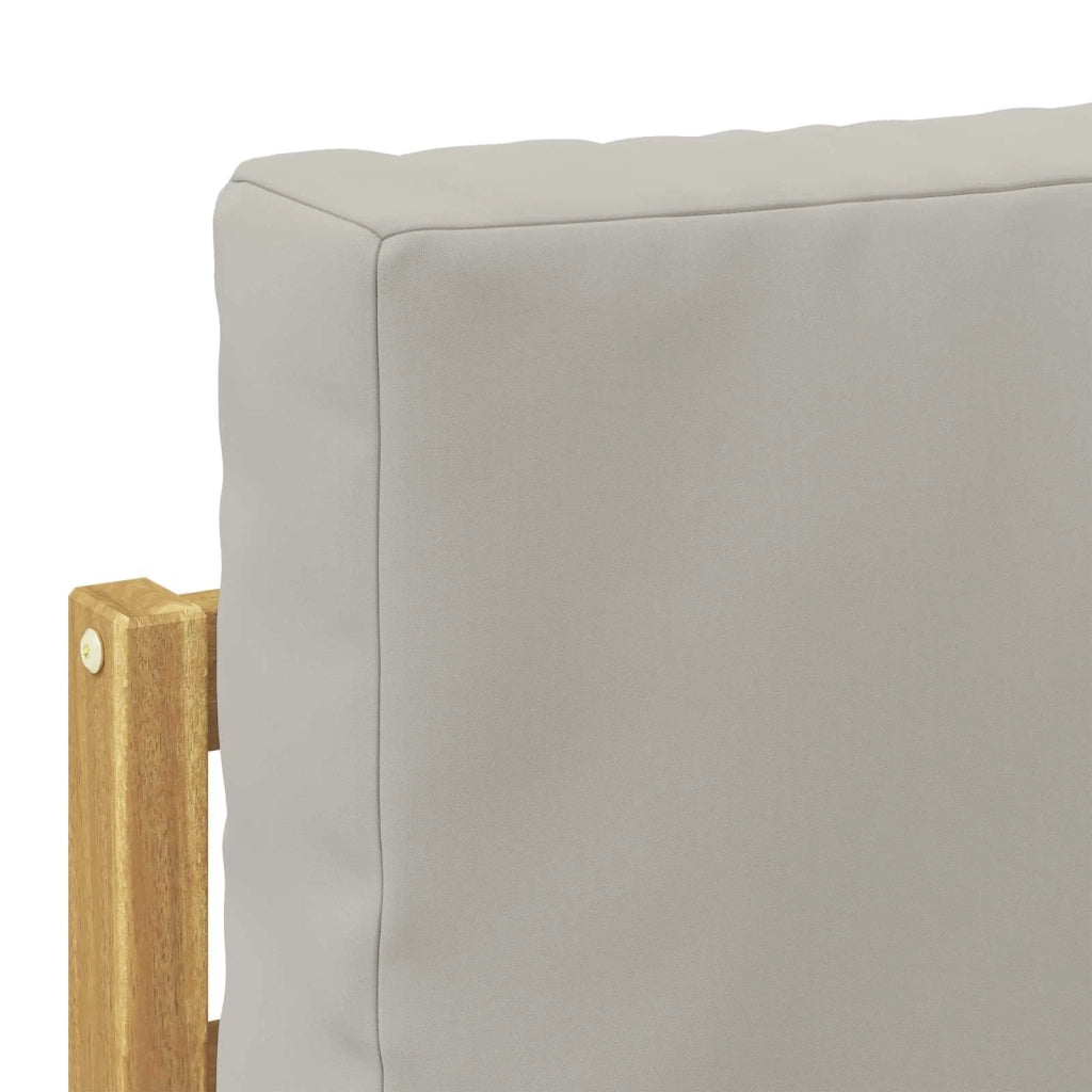 Set di divani da esterno 3 pcs Bianco e Grigio Chiaro 3387185