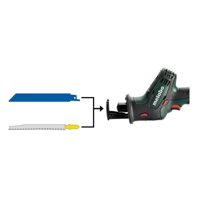 Metabo 602266840 SSE 18 LTX Compact Seghetto Alternativo a Batteria 18V 13 mm 1.4 Kg colore Verde Scuro