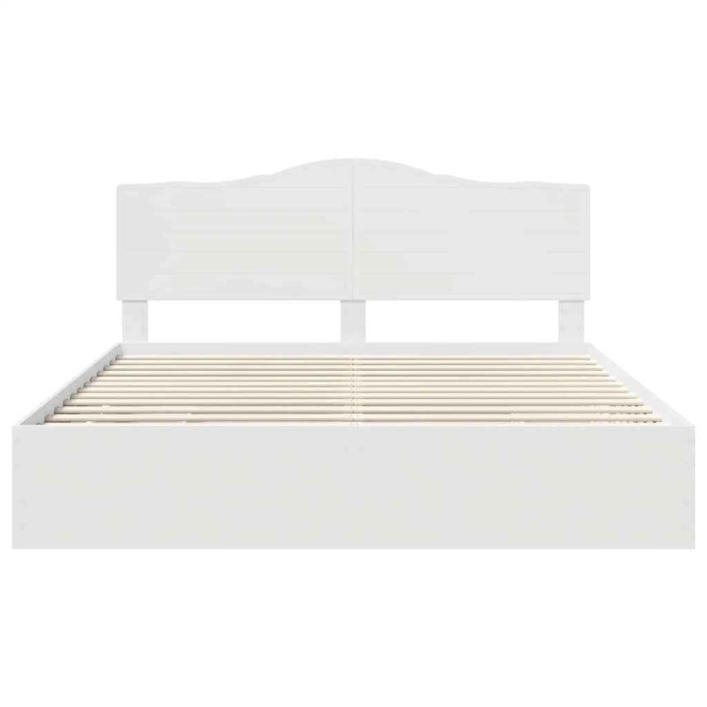 Struttura del letto-Giroletto-Rete del Letto Bianco 180 x 200 cm Legno Ingegnerizzato 580080