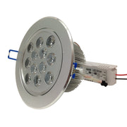 Trade Shop - Faretto 12 Led 12w Ad Incasso Orientabile Spot Luce A Molla Con Alette Driver - -bianco Freddo      -
