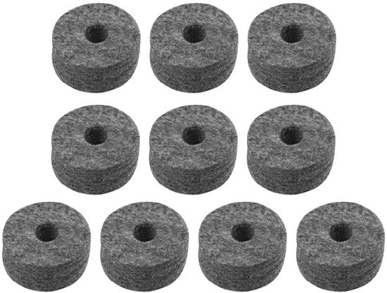 Pannelli di Velluto per Batteria 10 Pezzi - Accessori di Ricambio - Adatti per Batteria - Pannelli di Velluto Grigi - Protezione per Piatti - Pannelli di Velluto per Batteria