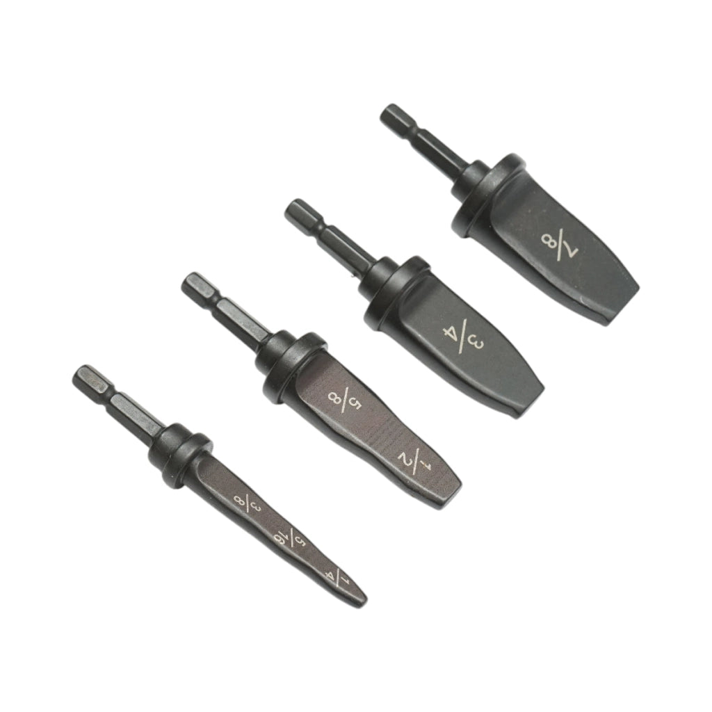 Set di 4 punte per espansione tubi 1/4–7/8 inch per impianti HVAC/R.