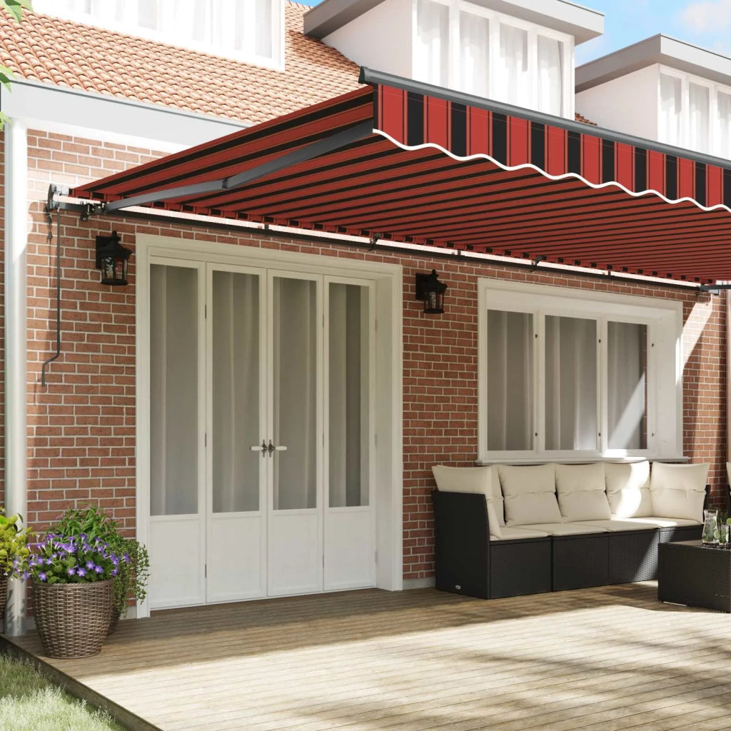 Tenda Retrattile arancione e marrone 600 × 350 cm 3331707