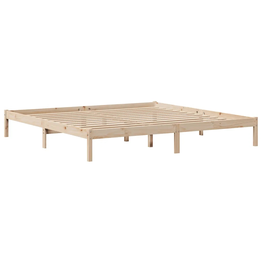 Letto matrimoniale | Letto per adulti | Letto senza Materasso 180x200 cm in Legno Massello di Pino
