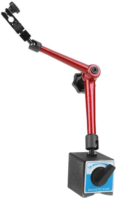 Meetstativo con attacco magnetico - Stativo magnetico regolabile - Chiusura centrale - Peso massimo 7 kg - Acciaio inossidabile - Resistente e duraturo