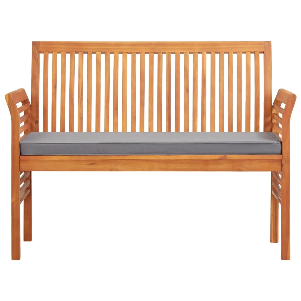 Panca da Giardino a 2 Posti 120 cm Legno Massello di Acacia 45972