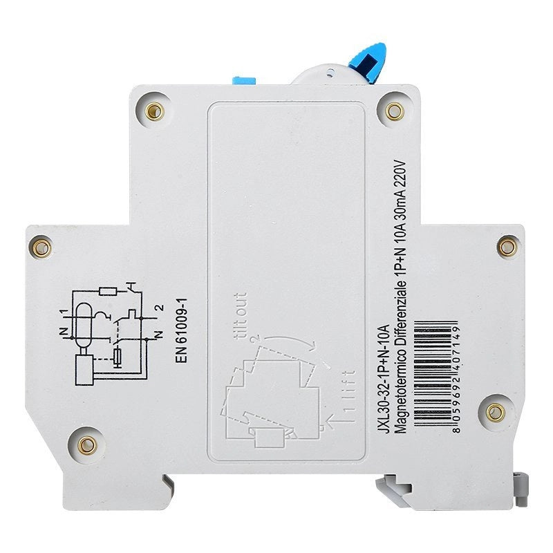 Interruttore Magnetotermico Automatico 1P+N 10A 4500A 220V Salvavita Stotz Occupa 1 Modulo DIN