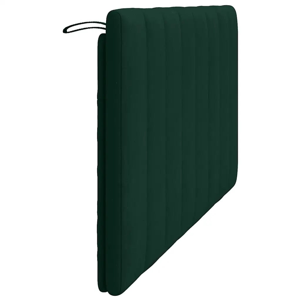 Cuscino Testiera-Cuscino per Testiera Hanko Verde Scuro 160 cm in Velluto