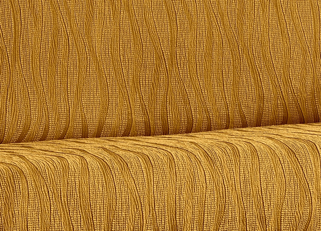 Copridivano Sofà Poltrona Elasticizzato Protezione Macchie Modello Wonderful - 3 Posti - Ocra