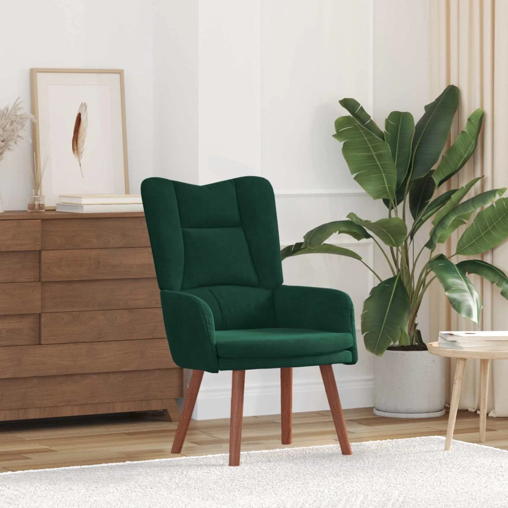 poltrona Verde Scuro 63 x 67 x 94 cm Velluto 42001805