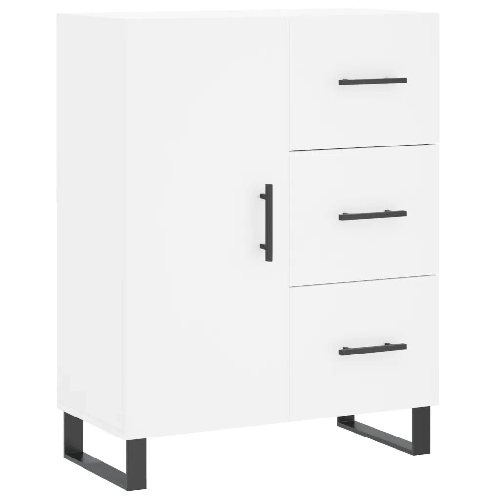 Credenza | Madia | Buffet da pranzo | Armadio da pranzo Bianca 69,5x34x180 cm in Legno Multistrato