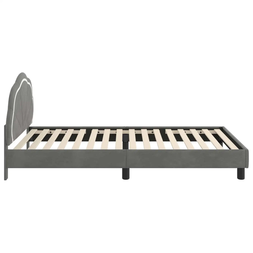 Struttura letto bambini con testata-Giroletto per bambini Grigio Scuro 90 x 190 cm 456710