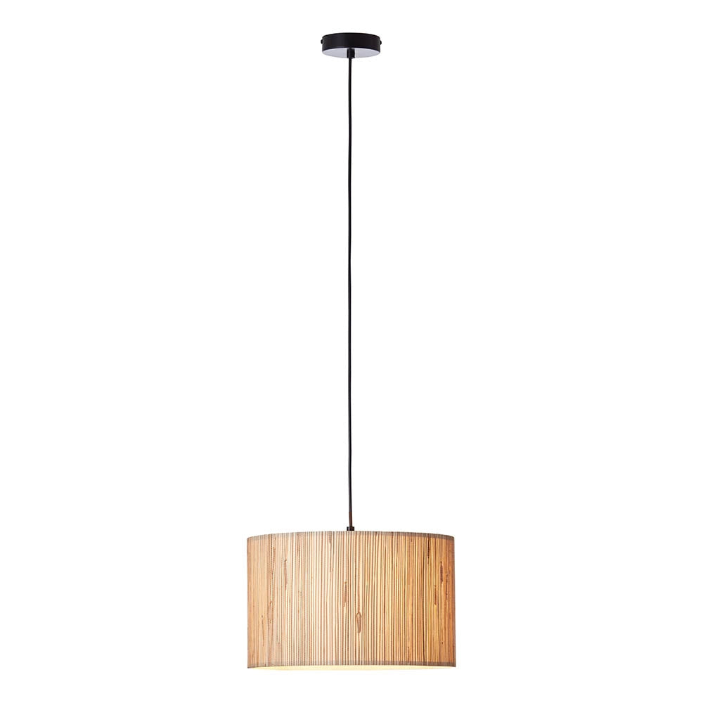 Lampada a sospensione cilindrica alghe beige E27 Endon