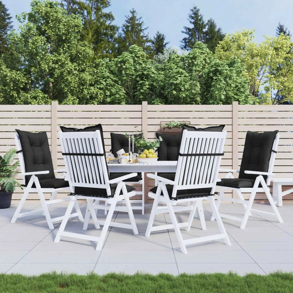 Set di cuscini per sedia alta 6 pcs Melange nero 4002369