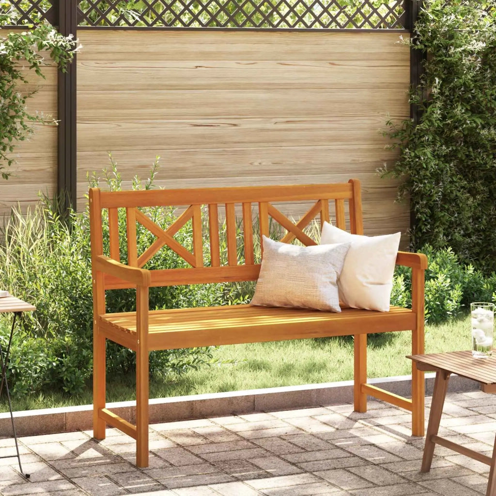 Panchina da esterno | Panchina da Giardino | Panca da Giardino Naturale 110 x 56 x 90 cm