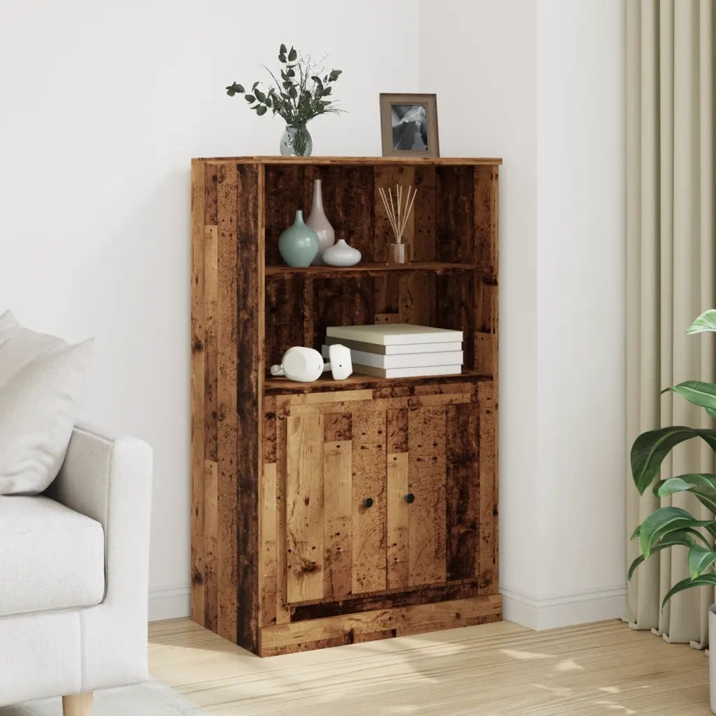 Credenza Legno Antico 60x35,5x103,5 cm in Legno Multistrato 857147