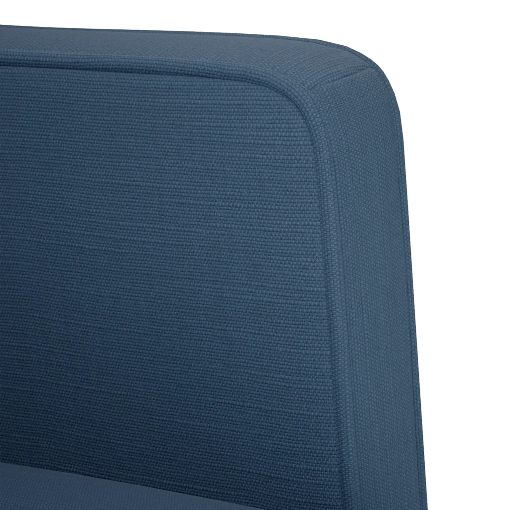 Divano Poltrona | Sedia con Braccioli Blu 53 cm in Tessuto