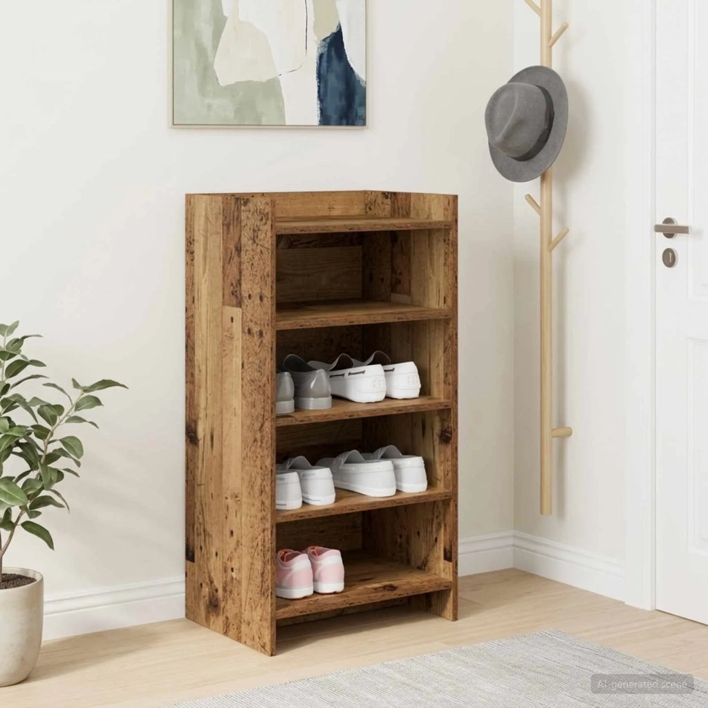 Mobile per scarpe Legno antico 48 x 36 x 92 cm 8011345