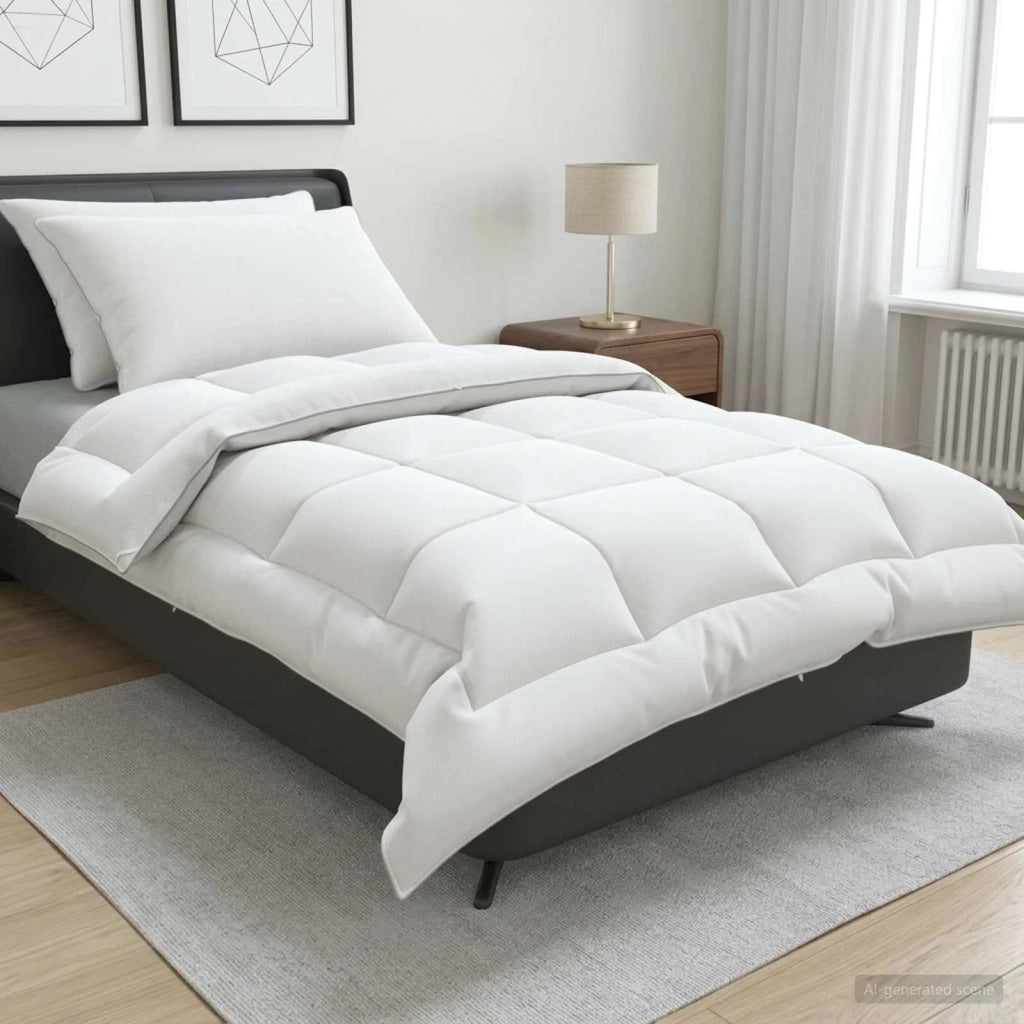 Set di piumone e cuscini 3 pcs 135x220 cm 4 stagioni 220 GSM 3441312