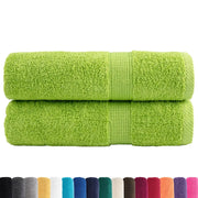Asciugamani Premium SOLUND 2 pz | Teli per bagno Verdi 50x100 cm 600 g/m2