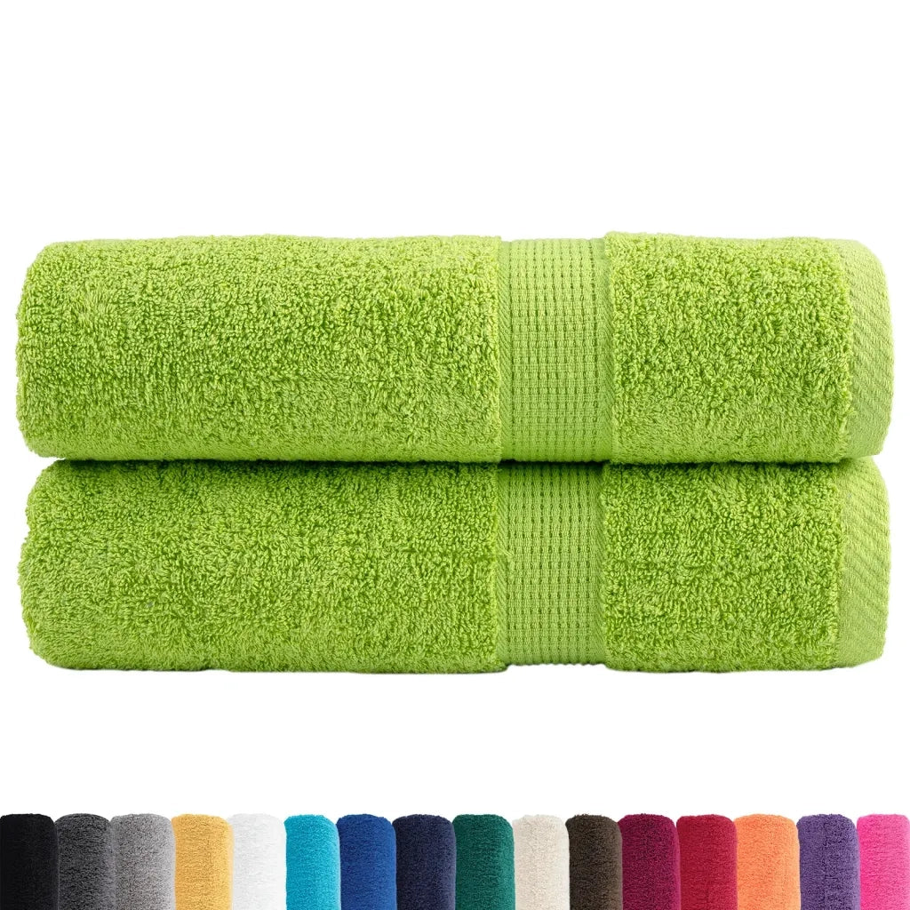 Asciugamani Premium SOLUND 2 pz | Teli per bagno Verdi 50x100 cm 600 g/m2