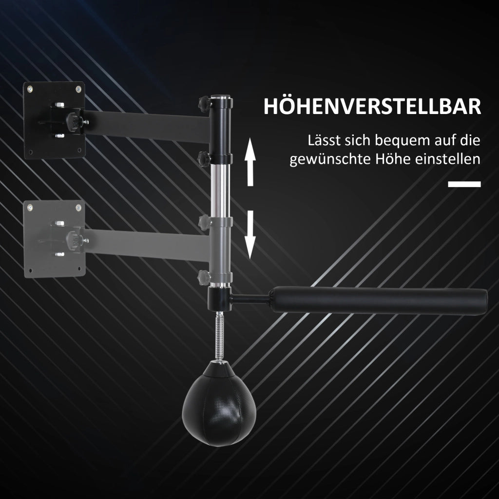 Supporto per boxe con speedball e attacco a parete, pieghevole, regolabile in altezza, oscillante a 360¡ã per adulti