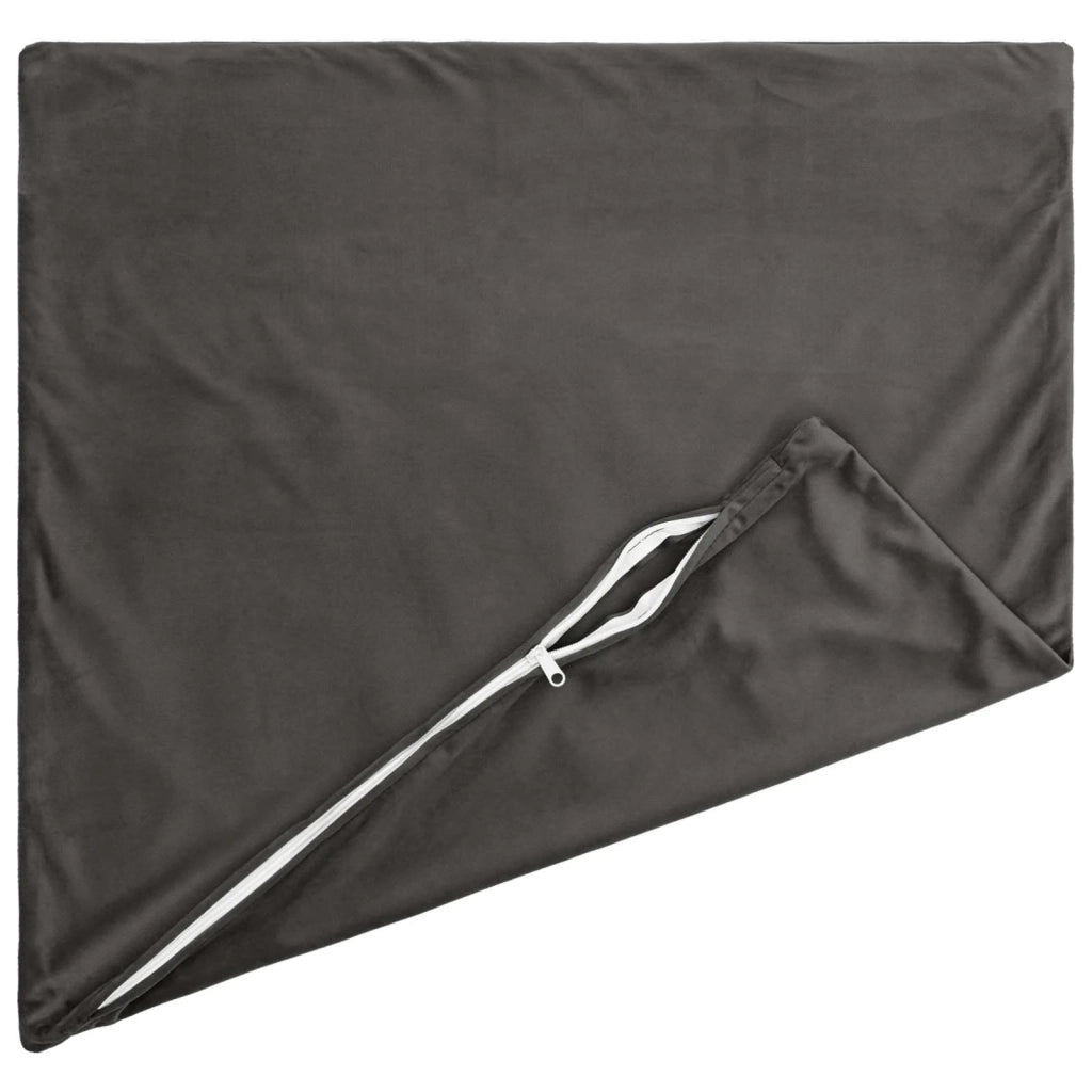 Cuscino con cuscino HEERLEN 6 pz Grigio Scuro Velluto 924500