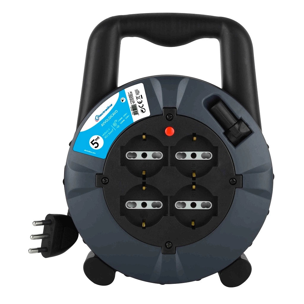 AVVOLGICAVO DOMESTICO 10M 3GX1.5MM 4 SCHUKO