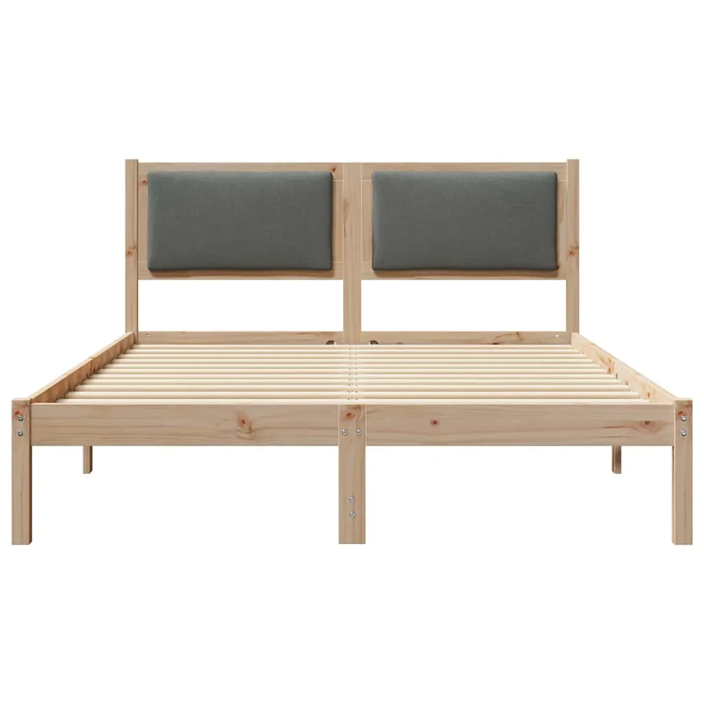 Letto matrimoniale | Letto per adulti | Struttura del letto Grigio scuro 160 x 200 cm Pino massello