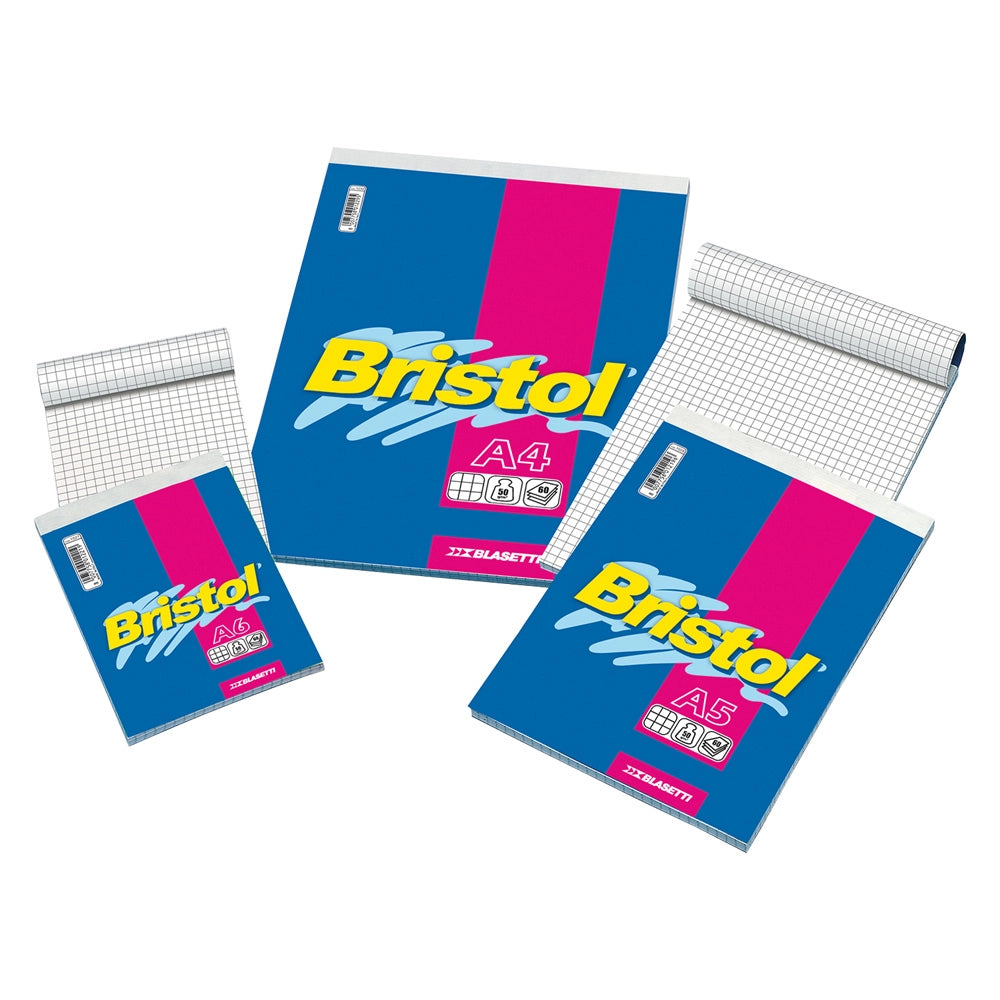 BLOCCO NOTE 'BRISTOL' formato A5 - 60 fogli  - BLASETTI
