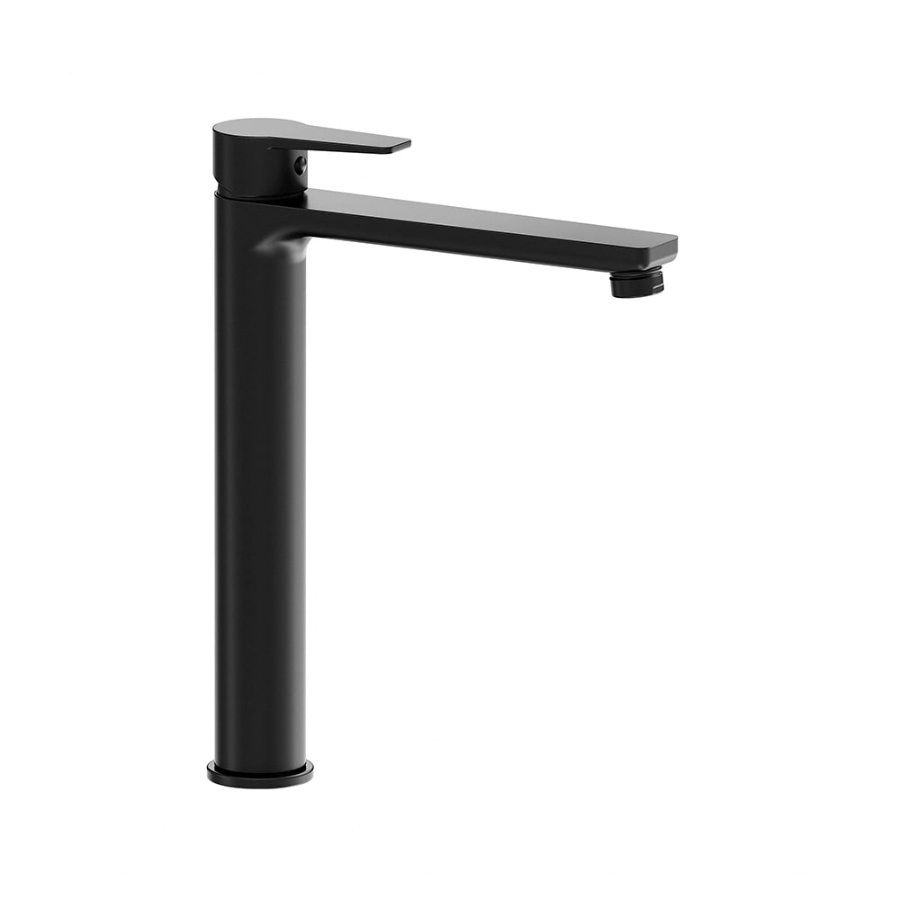 Set miscelatori: lavabo alto bidet senza scarico ed esterno doccia nero opaco | Jane