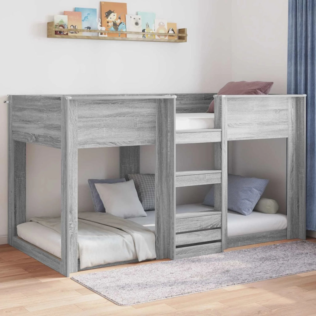 Struttura letto a terra Grigio Sonoma 80 x 200 cm 893537