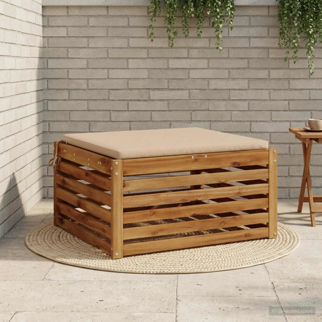 Cuscino per Sedia in Unico Pezzo SOEST 100% Poliestere Sabbia 944767