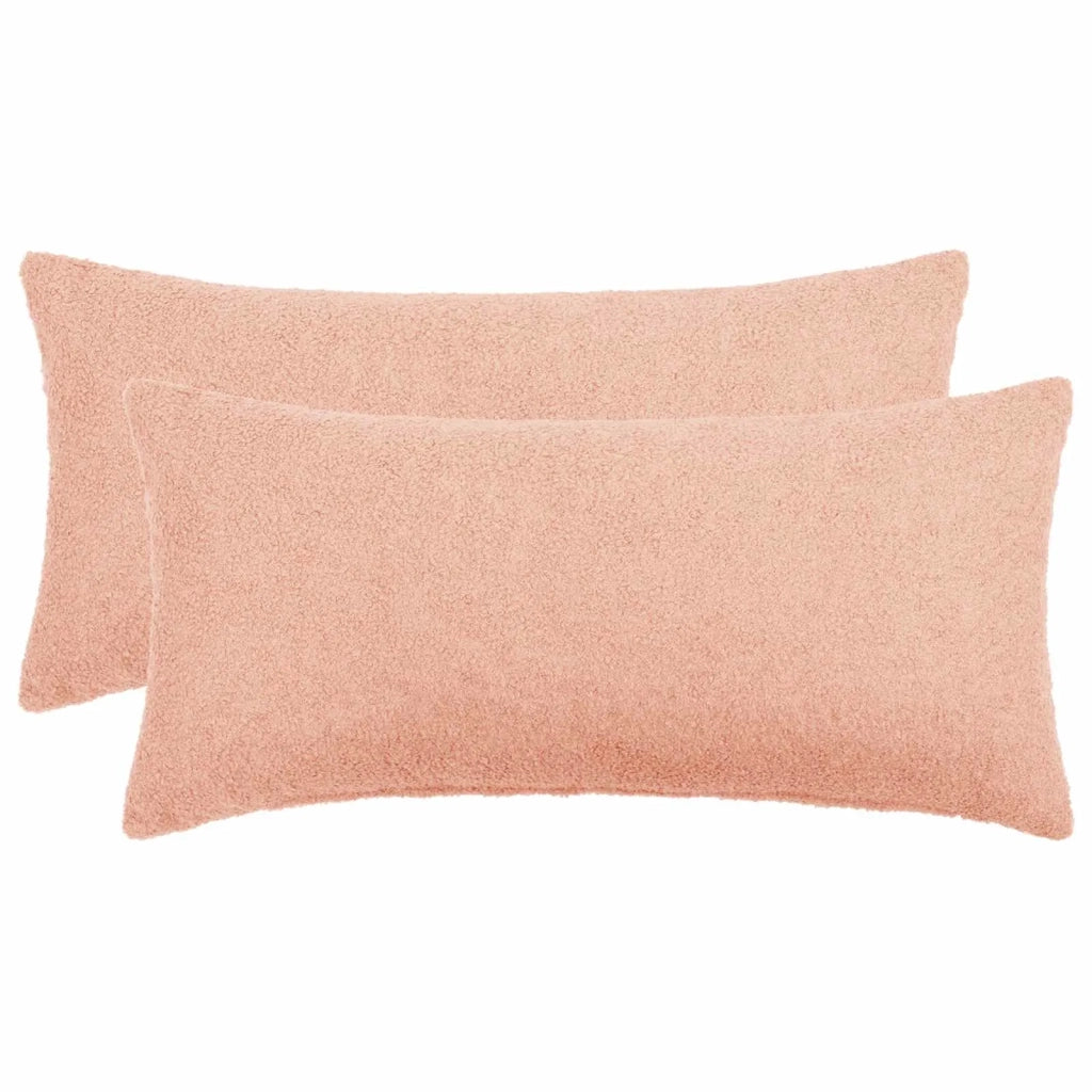 Federa 2 pcs HEERLEN Rosa 40 x 70 cm Bouclé 909559